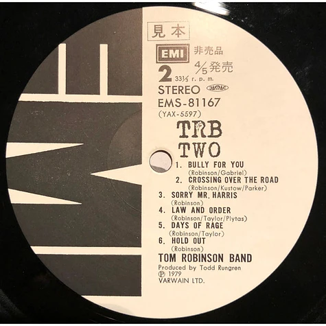 Tom Robinson Band - TRB Two