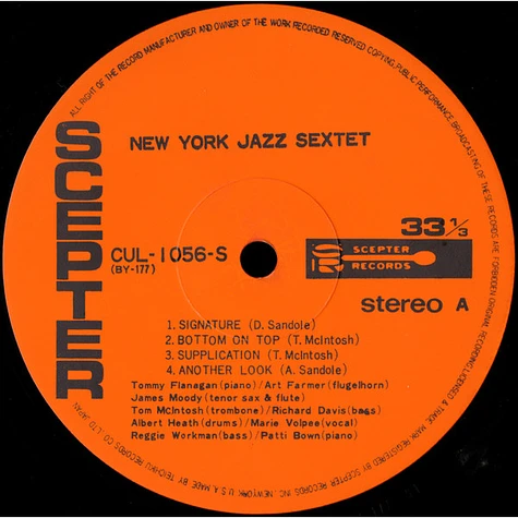 New York Jazz Sextet - New York Jazz Sextet