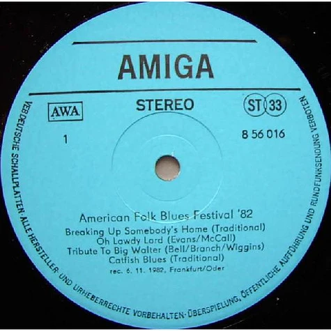 V.A. - American Folk Blues Festival '82