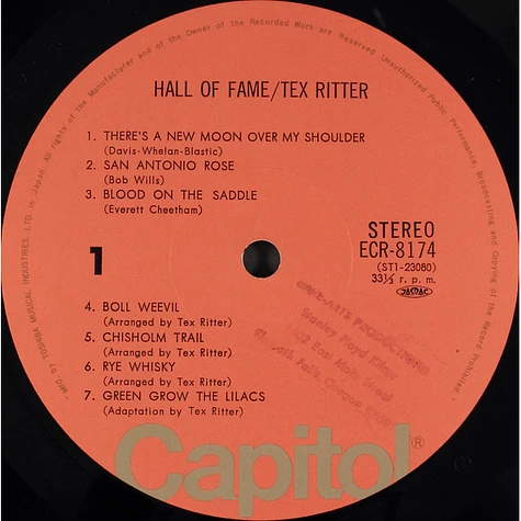 Tex Ritter - Hall Of Fame