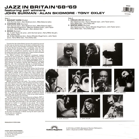 John Surman / Alan Skidmore / Tony Oxley - Jazz In Britain 68-69