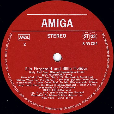 Ella Fitzgerald & Billie Holiday - Ella Fitzgerald Und Billie Holiday