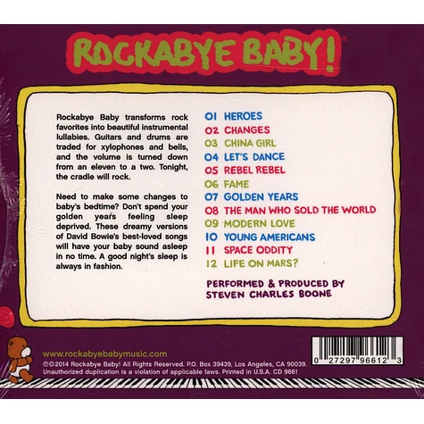 Rockabye Baby! - Lullaby Renditions Of David Bowie