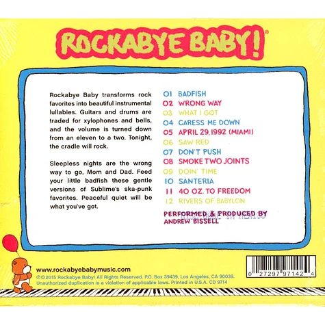 Rockabye Baby! - Lullaby Renditions Of Sublime