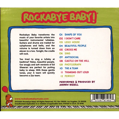 Rockabye Baby! - Lullaby Renditions Of Ed Sheeran