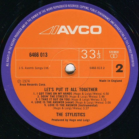 The Stylistics - Let's Put It All Together