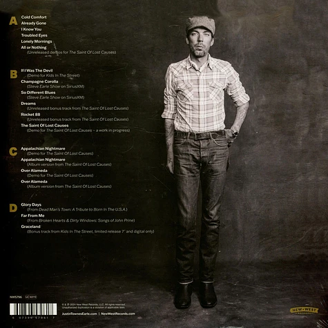 Justin Townes Earle - All In: Unreleased & Rarities The New West Years Black Vinyl Edition