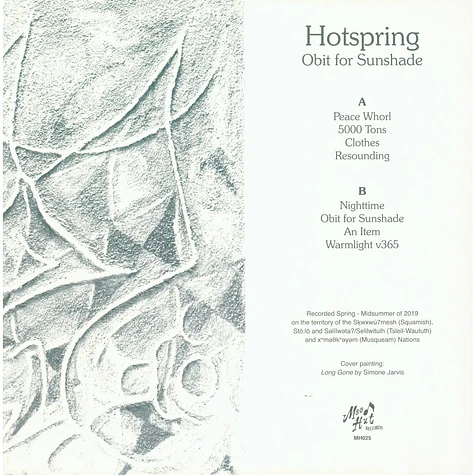 Hotspring - Obit For Sunshade