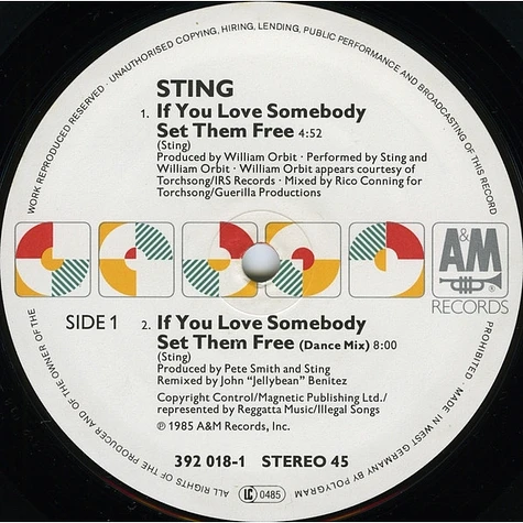 Sting - If You Love Somebody Set Them Free