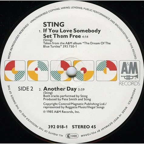 Sting - If You Love Somebody Set Them Free