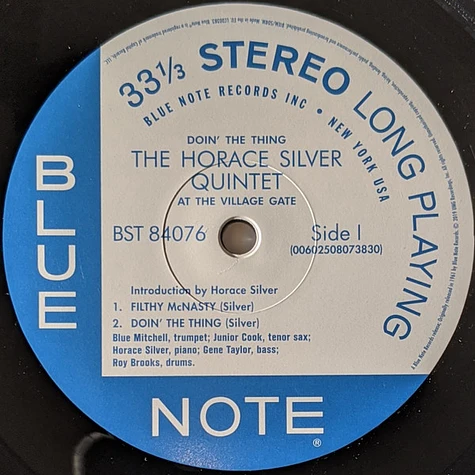 The Horace Silver Quintet - Doin' The Thing - At The Village Gate