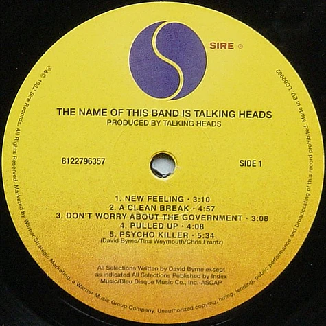Talking Heads - The Name Of This Band Is Talking Heads