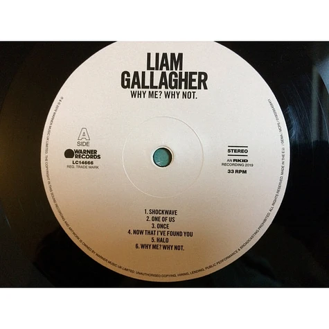 Liam Gallagher - Why Me? Why Not.