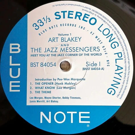 Art Blakey & The Jazz Messengers - Meet You At The Jazz Corner Of The World (Volume 1)