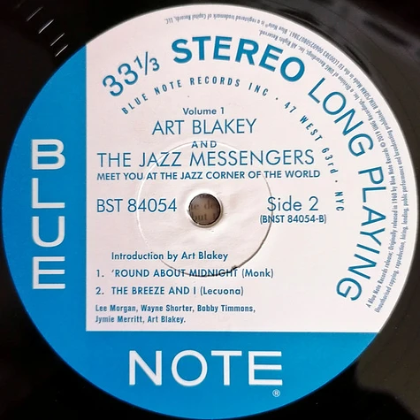 Art Blakey & The Jazz Messengers - Meet You At The Jazz Corner Of The World (Volume 1)