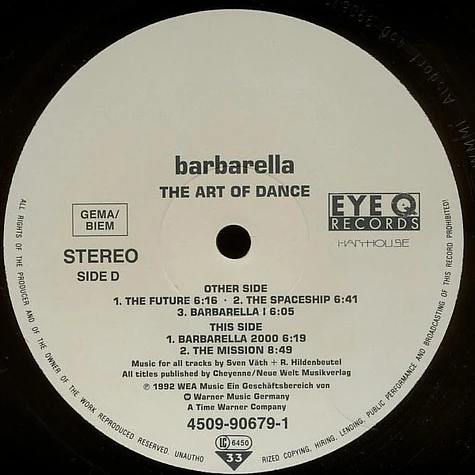 Barbarella - The Art Of Dance