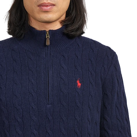 Polo Ralph Lauren - Cable-Knit Wool-Cashmere Zip Sweater