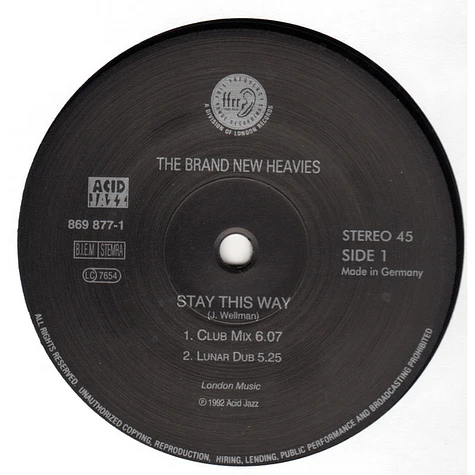 The Brand New Heavies Featuring N'Dea Davenport - Stay This Way