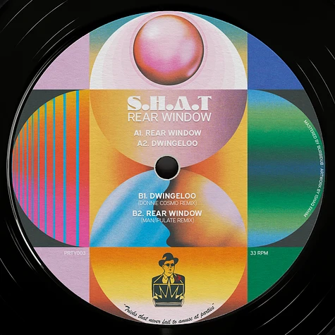 S.H.A.T - Rear Window (Inc. Donnie Cosmo & Man/Ipulate Remixes)