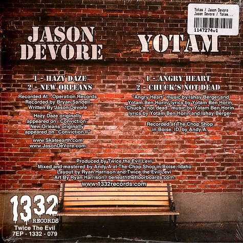 Yotam / Jason Devore - Jason Devore / Yotam Red Vinyl Edition