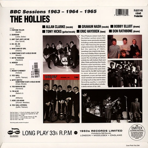 The Hollies - BBC Sessions 1963-1964-1965