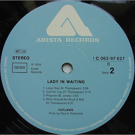 Outlaws - Lady In Waiting