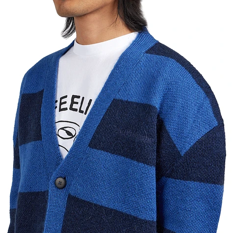 No Problemo - Striped Mohair Oversized Cardigan