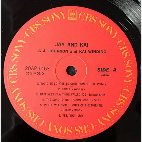 J.J. Johnson And Kai Winding - Jay And Kai