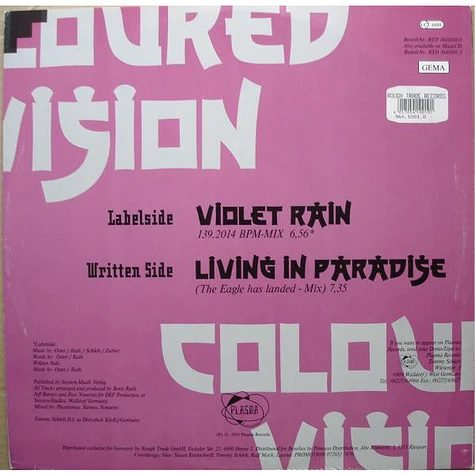 Coloured Vision - Violet Rain