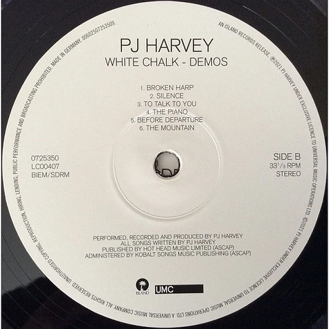 PJ Harvey - White Chalk - Demos