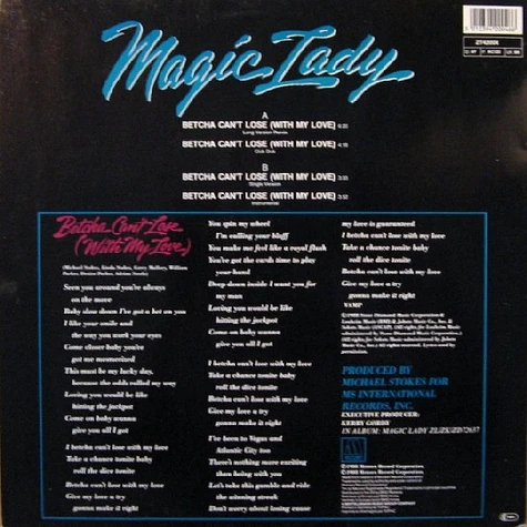 Magic Lady - Betcha Can't Lose (With My Love)