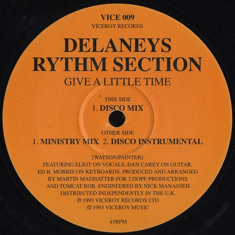 Delaney's Rhythm Section - Give A Little Time