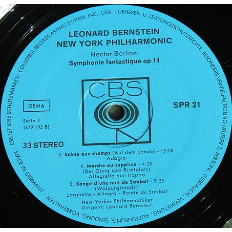 Hector Berlioz, Leonard Bernstein, New York Philharmonic - Symphonie Fantastique