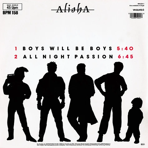 Alisha - Boys Will Be Boys