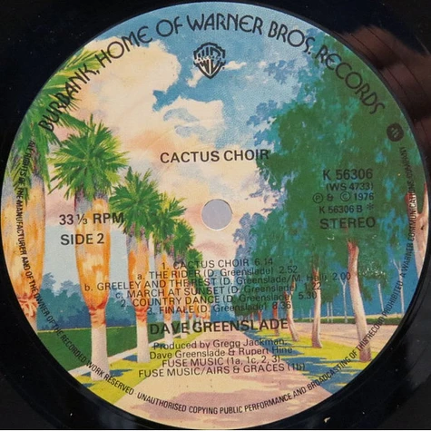 Dave Greenslade - Cactus Choir