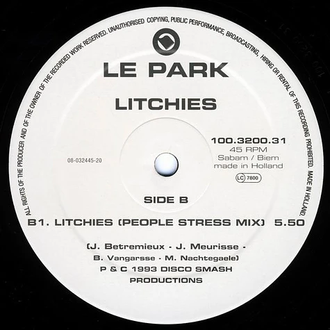 Le Park - Litchies (Remixes)