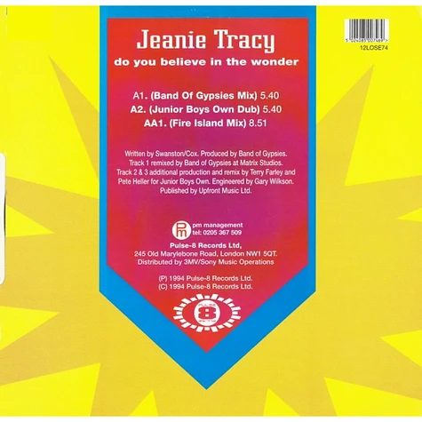 Jeanie Tracy - Do You Believe In The Wonder