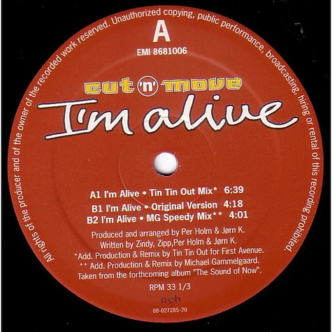 Cut 'N' Move - I'm Alive