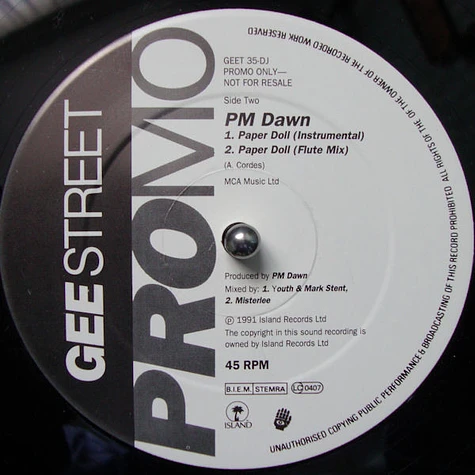 P.M. Dawn - Paper Doll