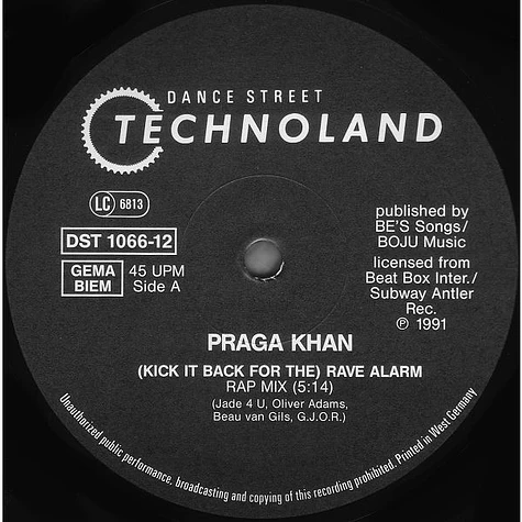 Praga Khan - (Kick Back For The) Rave Alarm