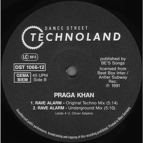 Praga Khan - (Kick Back For The) Rave Alarm