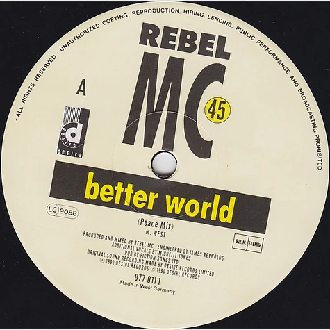 Rebel MC - Better World