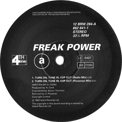 Freak Power - Turn On, Tune In, Cop Out