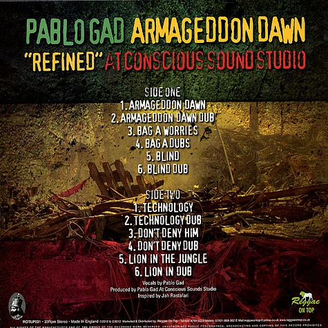 Pablo Gad - Armageddon Dawn “Refined” At Conscious Sounds Studio