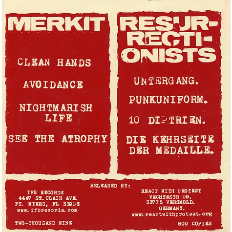 Merkit / Resurrectionists - Merkit / Resurrectionists