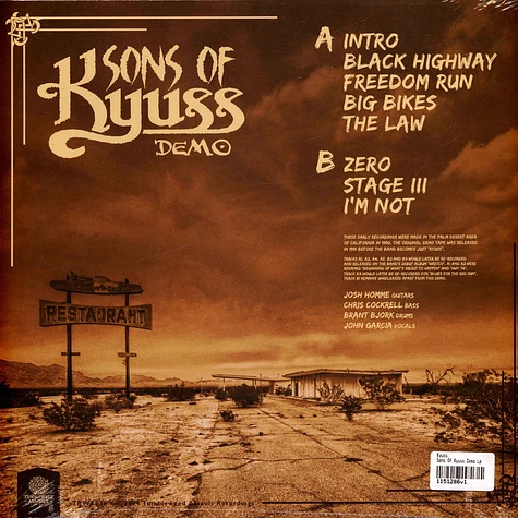 Kyuss - Sons Of Kyuss Demo Lp