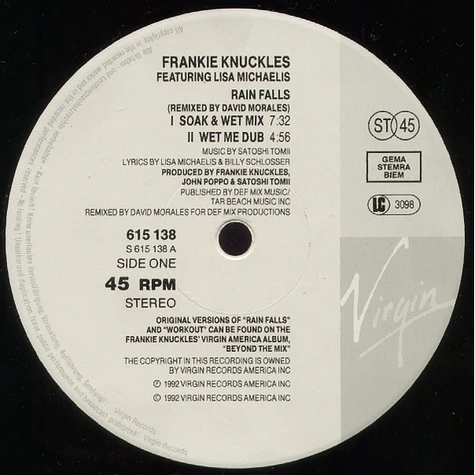 Frankie Knuckles - Rain Falls