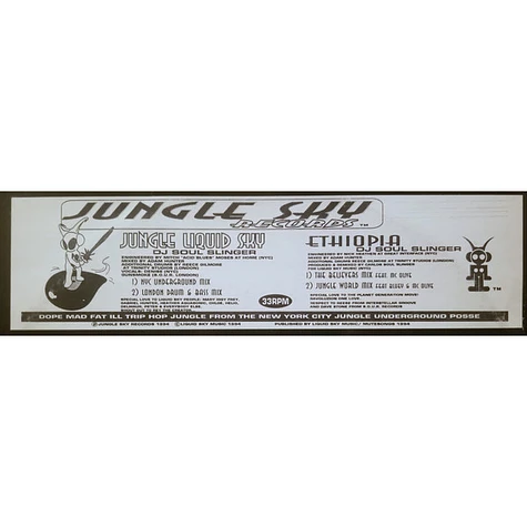 DJ Soul Slinger - Ethiopia / Jungle Liquid Sky Remixes