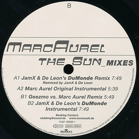 Marc Aurel - The Sun (Mixes)