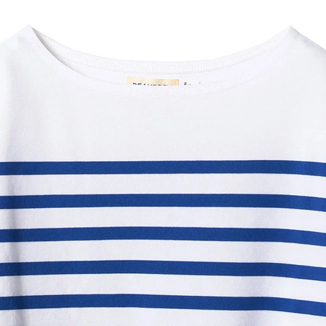 Beams Boy - Naval Border Big Boat Neck Longsleeve